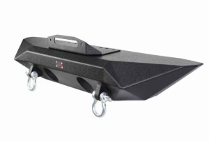 Jeep Wrangler Unlimited JKU Front Bumper - Fishbone Offroad - Manowar - Black Textured Powdercoat - `07-`18